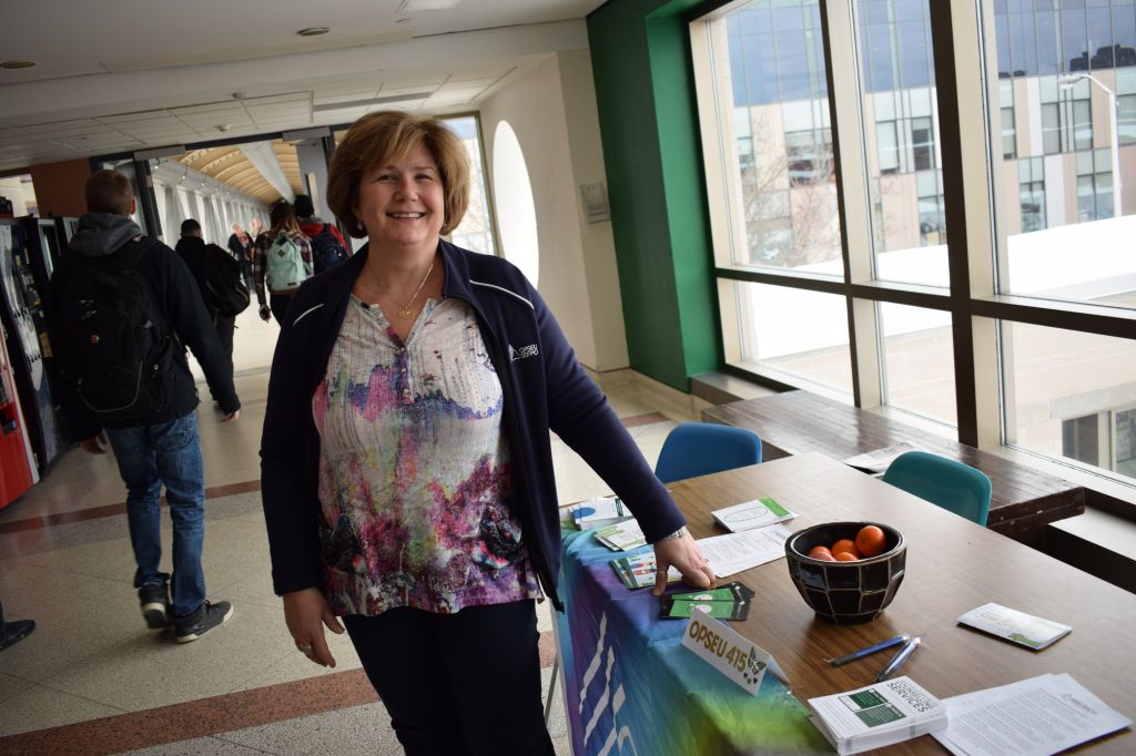 Judy Puritt was one of the fulltime faculty eligible to vote in the March 13 byelection. The vote had been rescheduled twice; once due to an inaccurate membership list, and the second time due to the college closing due to weather.