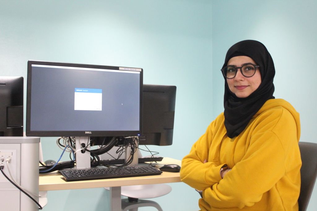 Sarah Al-Ahmadi is a business administration student at the college. She is looking forward to the L-Spark partnership as it will help students express thoughts and ideas for business.