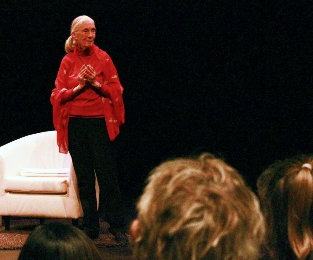 Jane Goodall at Centrepointe Theatre on Sept. 27