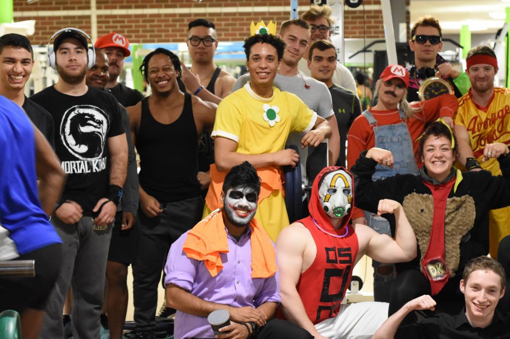 Members of the Fitness Zone participated in the Halloween bench press competition on Oct. 31. Awards for top male and female lifter as well as best costume was given out
