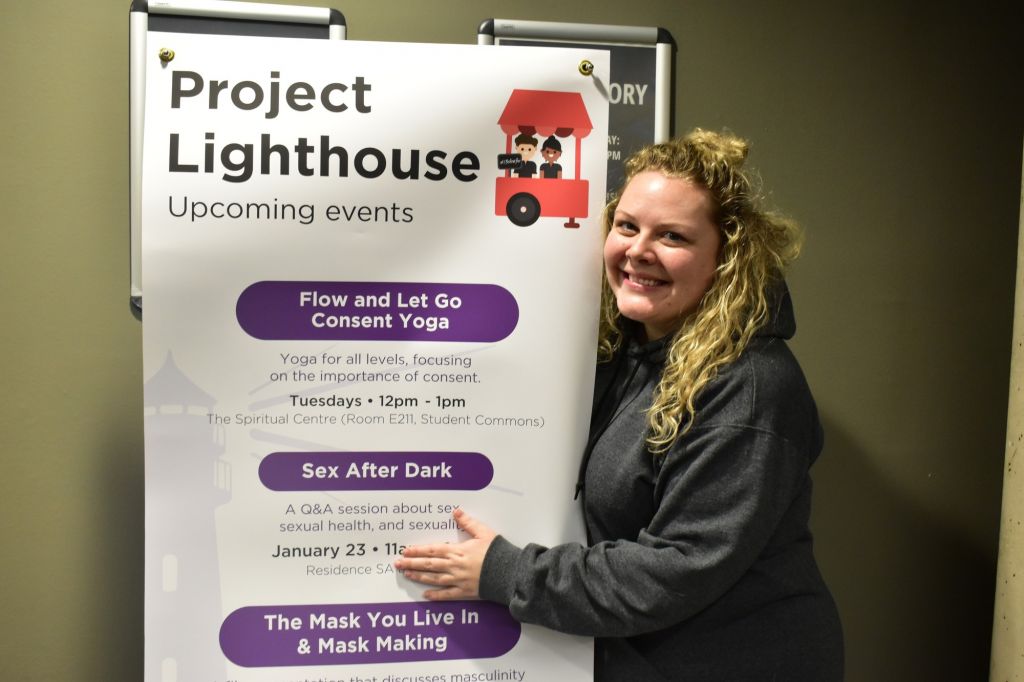 Sarah Crawford, 31, sexual violence prevention and harm reduction coordinator and founder of Project Lighthouse