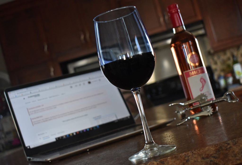 Sommelier program faculty and students get creative learning at home