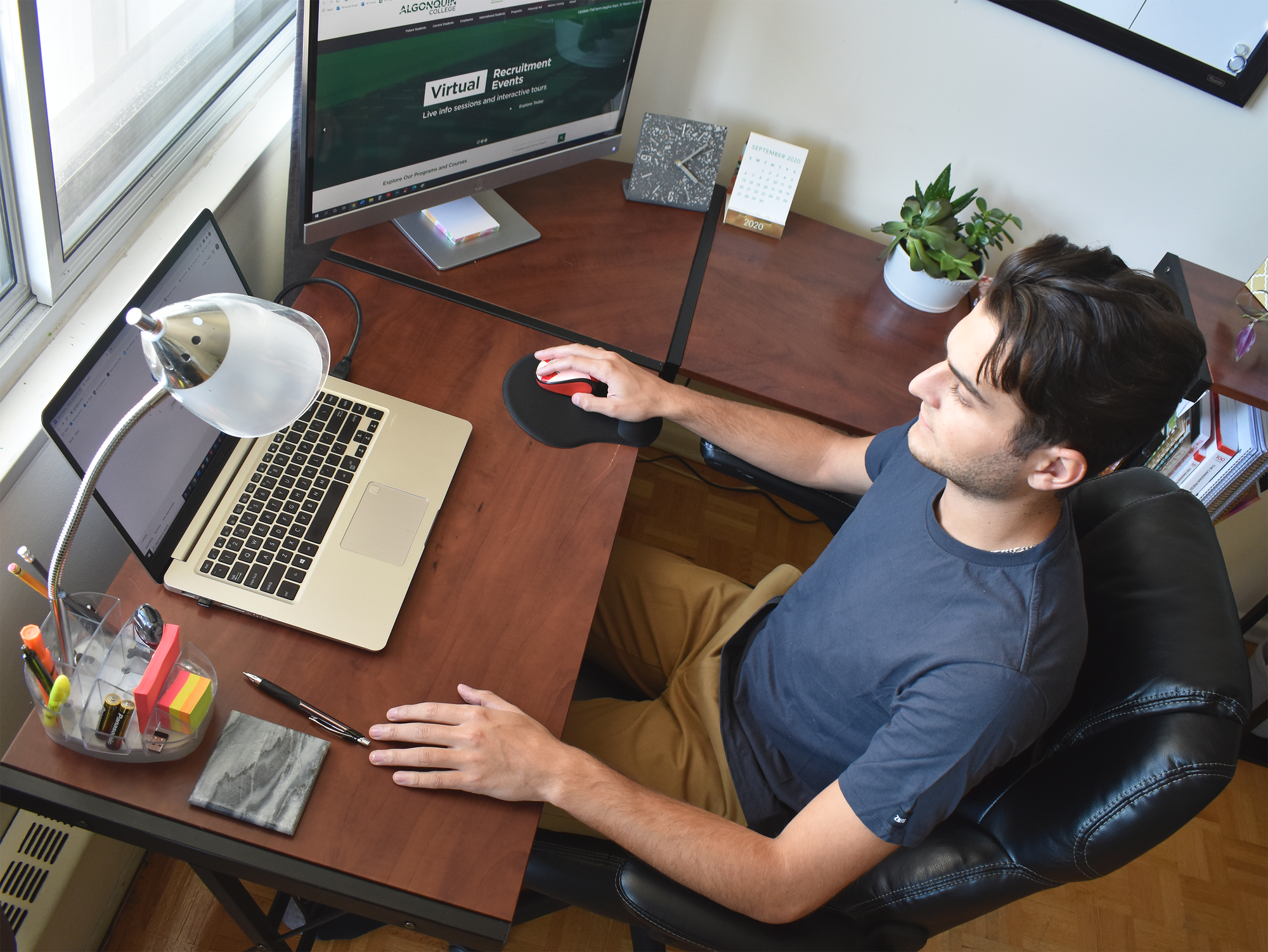 Students learning remotely may need a lesson in ergonomics