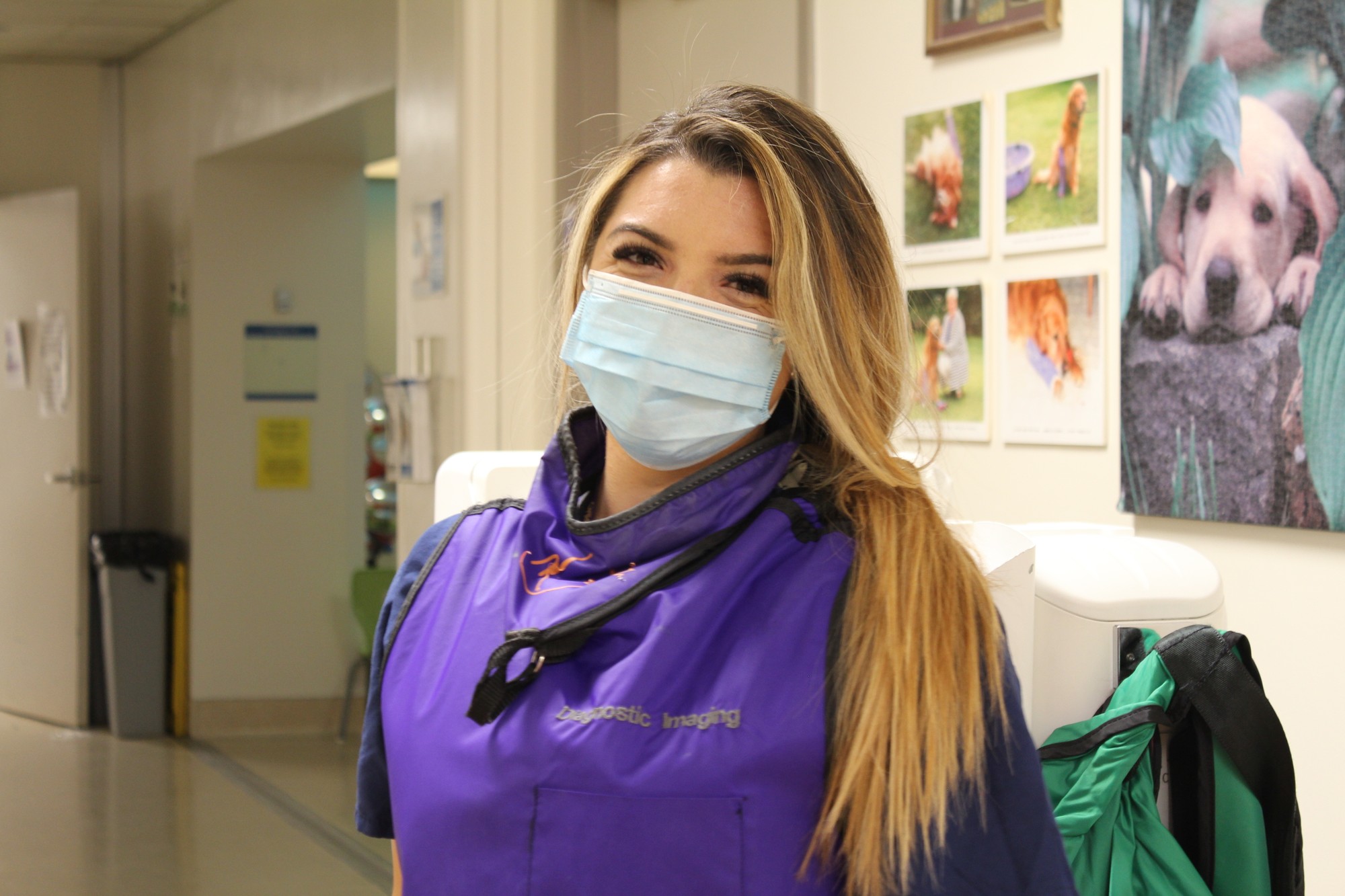 Rachel Houde, medical radiation technology student with Algonquin College, is doing her field placement at CHEO.