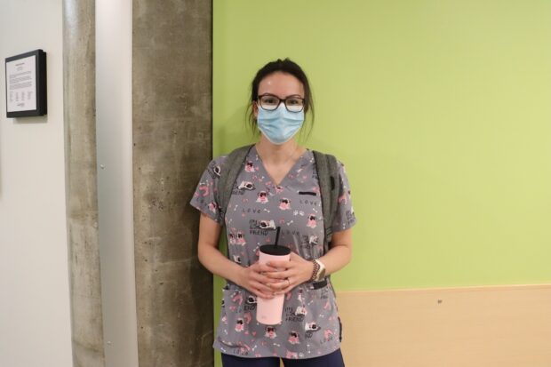 Christina Charbonneau, a student in respiratory therapy, hopes for better international relationships going forward.