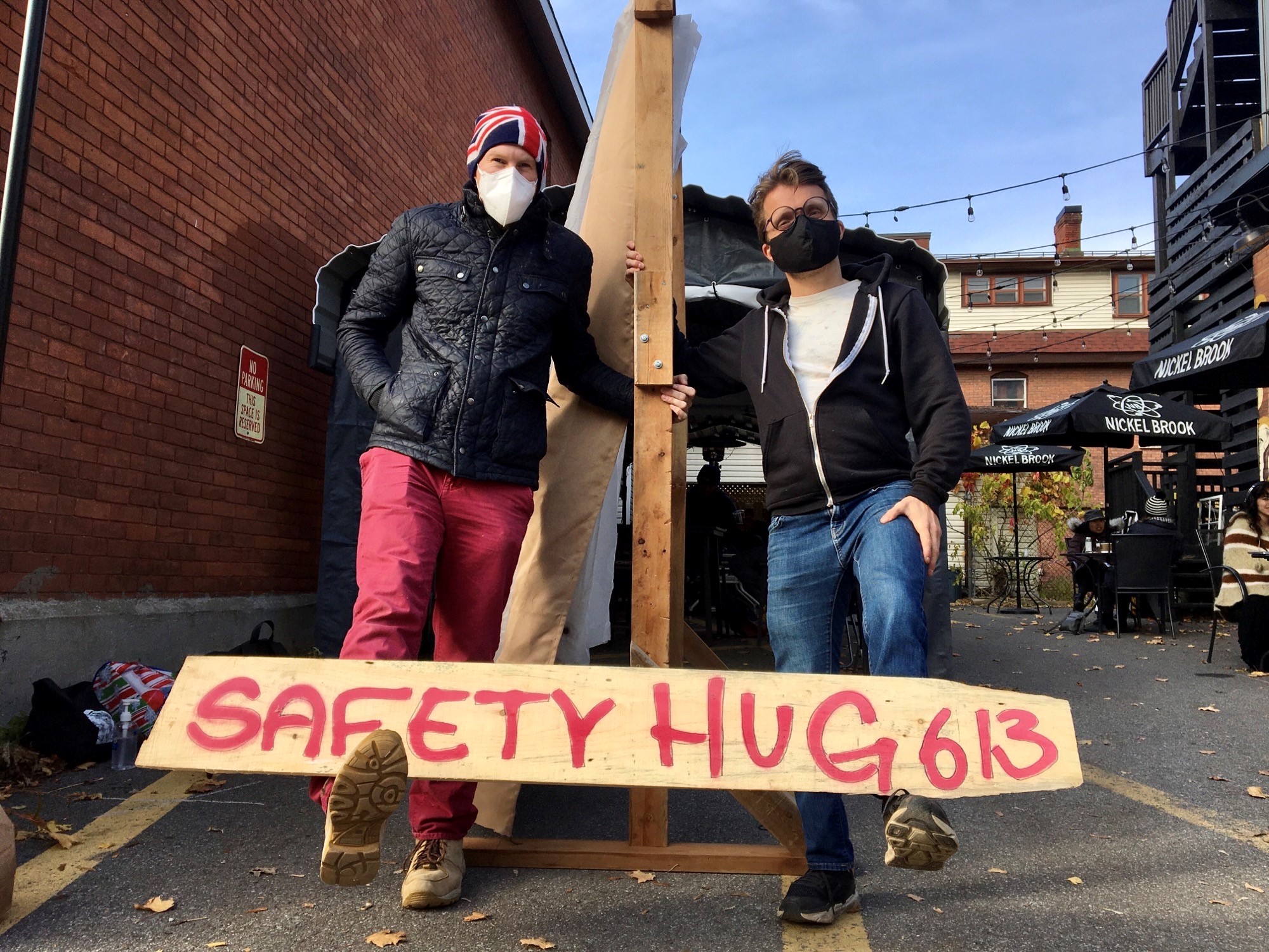 Creators of Safety Hugs, Jesse Burcsik and David Narbaitz