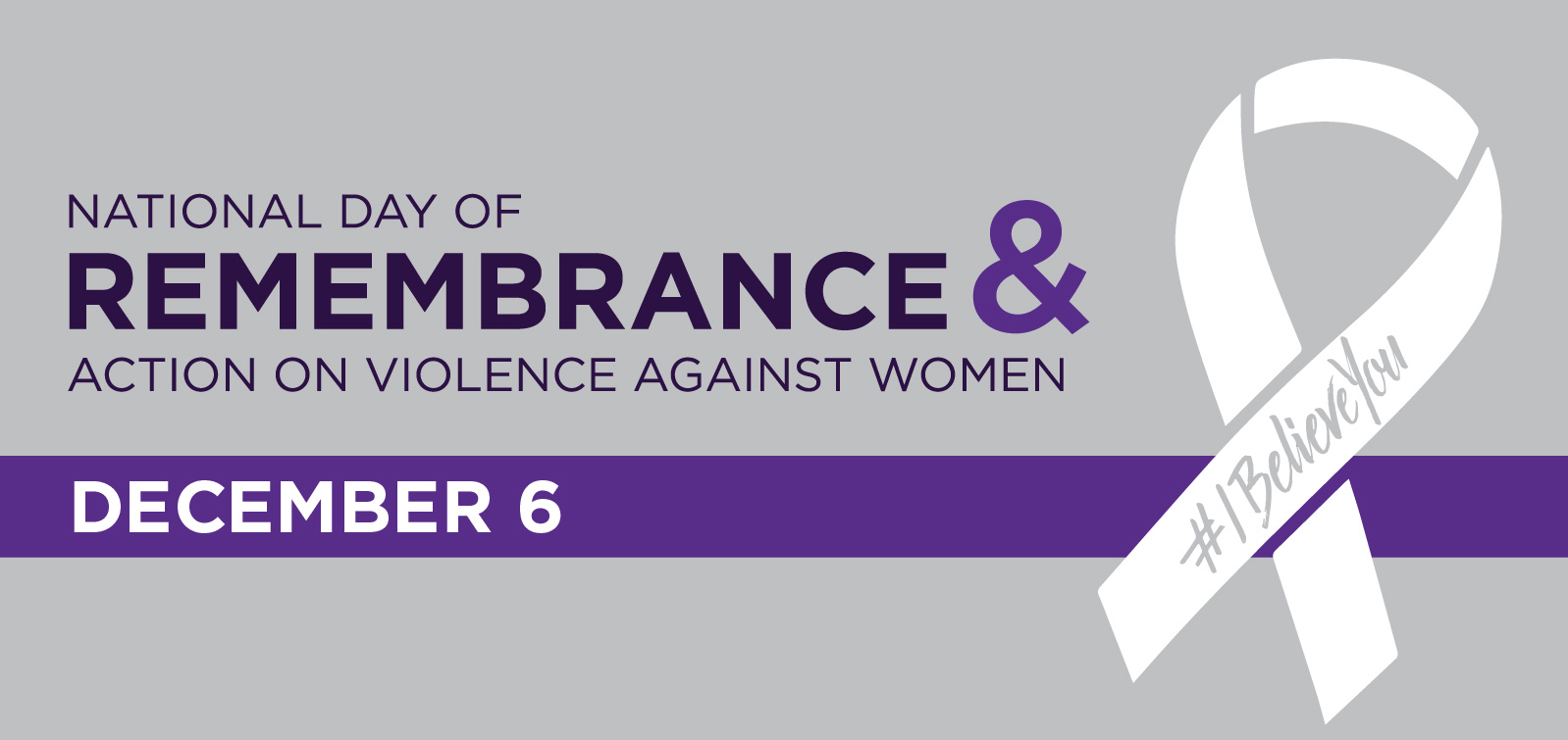 National Day of Remembrance & Action on Violence Against Women Logo