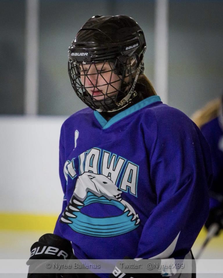 Sam McGowan in her Ottawa Ice uniform.