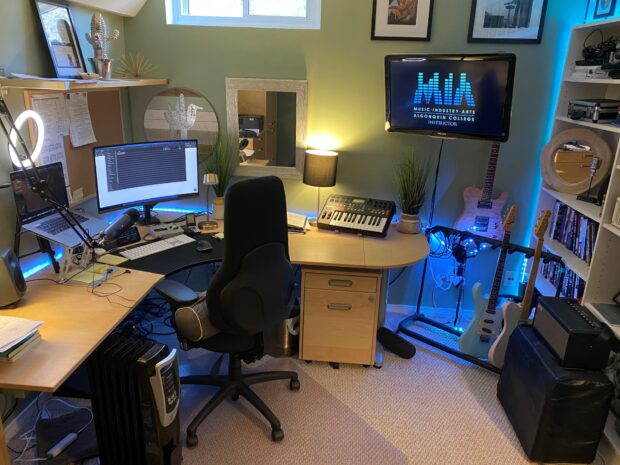 Colin Mills created his home office when he first moved to seem friendly and open.