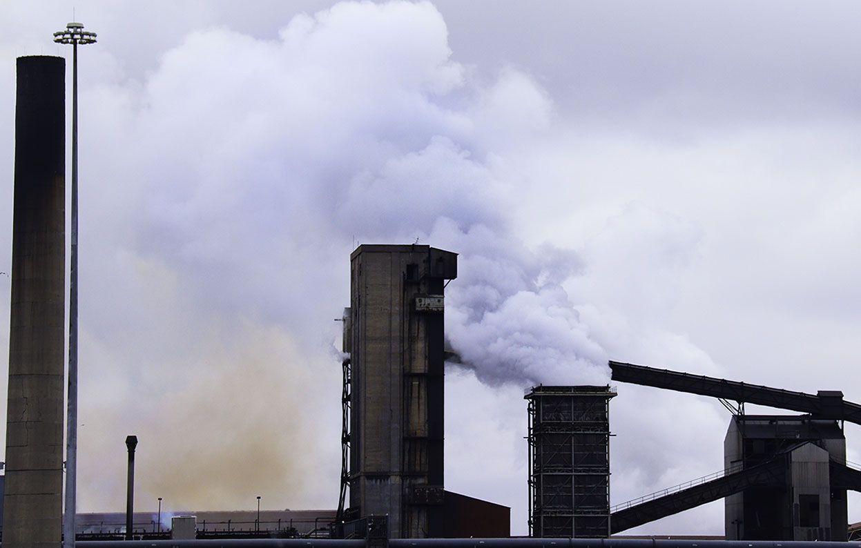 Smokestacks in Sault Ste. Marie show that without immediate action, pollution levels will continue to rise across Canada.