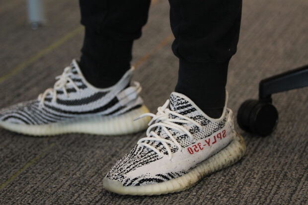 Chen Shen wearing Adidas Yeezy 350 V2 "Cream"