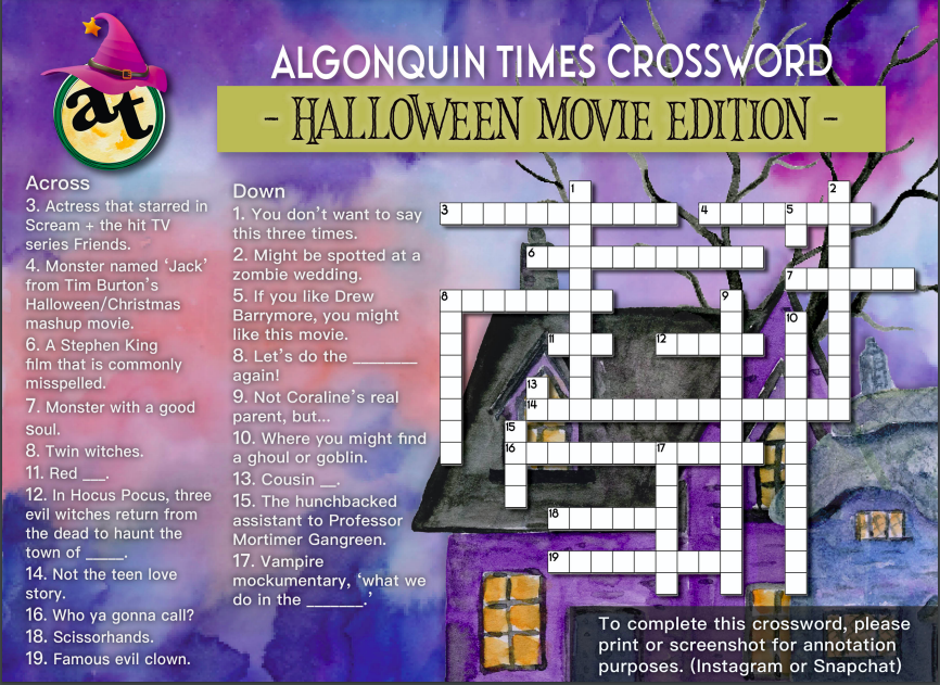 Crossword algonquin times