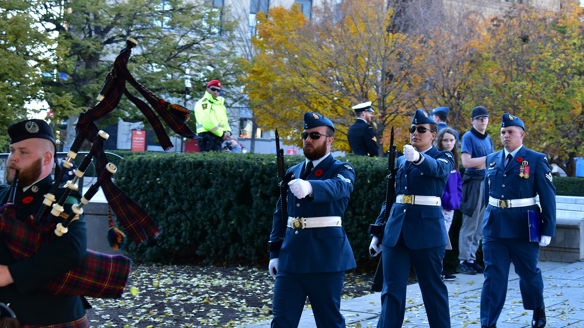 Remembrance Day gives people a chance to reflect and appreciate the freedoms they enjoy today due to the sacrifice of the men and women in all branches of the military - past or present.