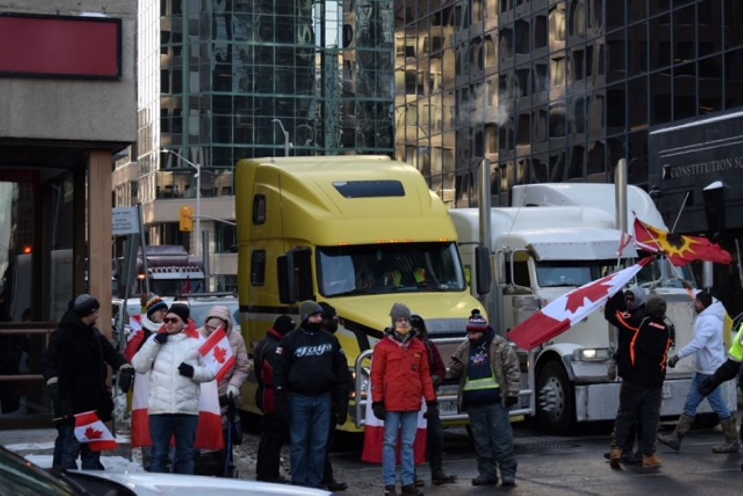 The majority of protesters from across Canada arrived on Saturday, Jan. 29.