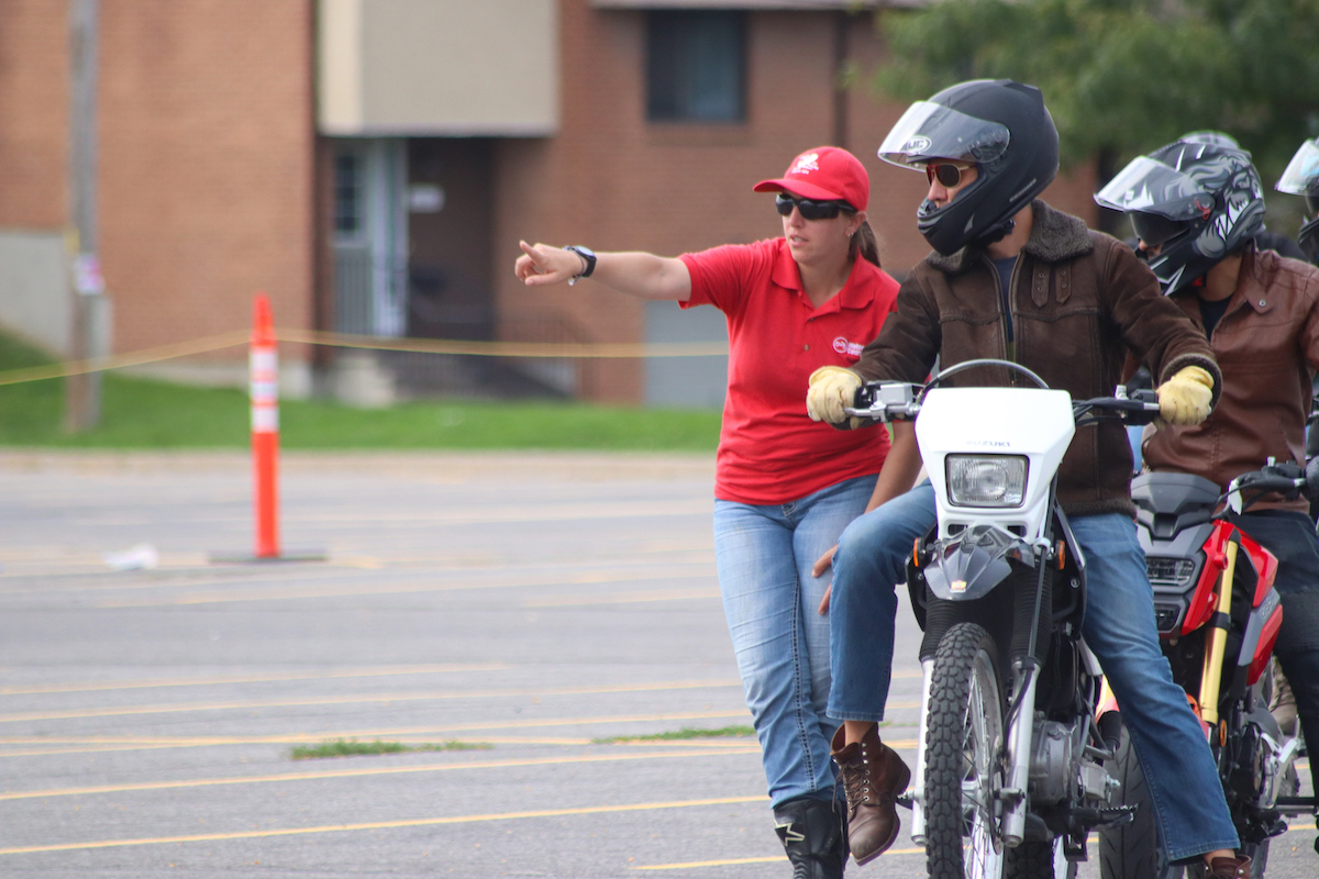 “This is a motorcycle operator skills safety course, so they can expect to know how to use a bike,” said Tiffany O’Leary, a RSAO instructor, about what candidates can hope to learn from the M2 course offered by RSAO at the college’s Ottawa campus.