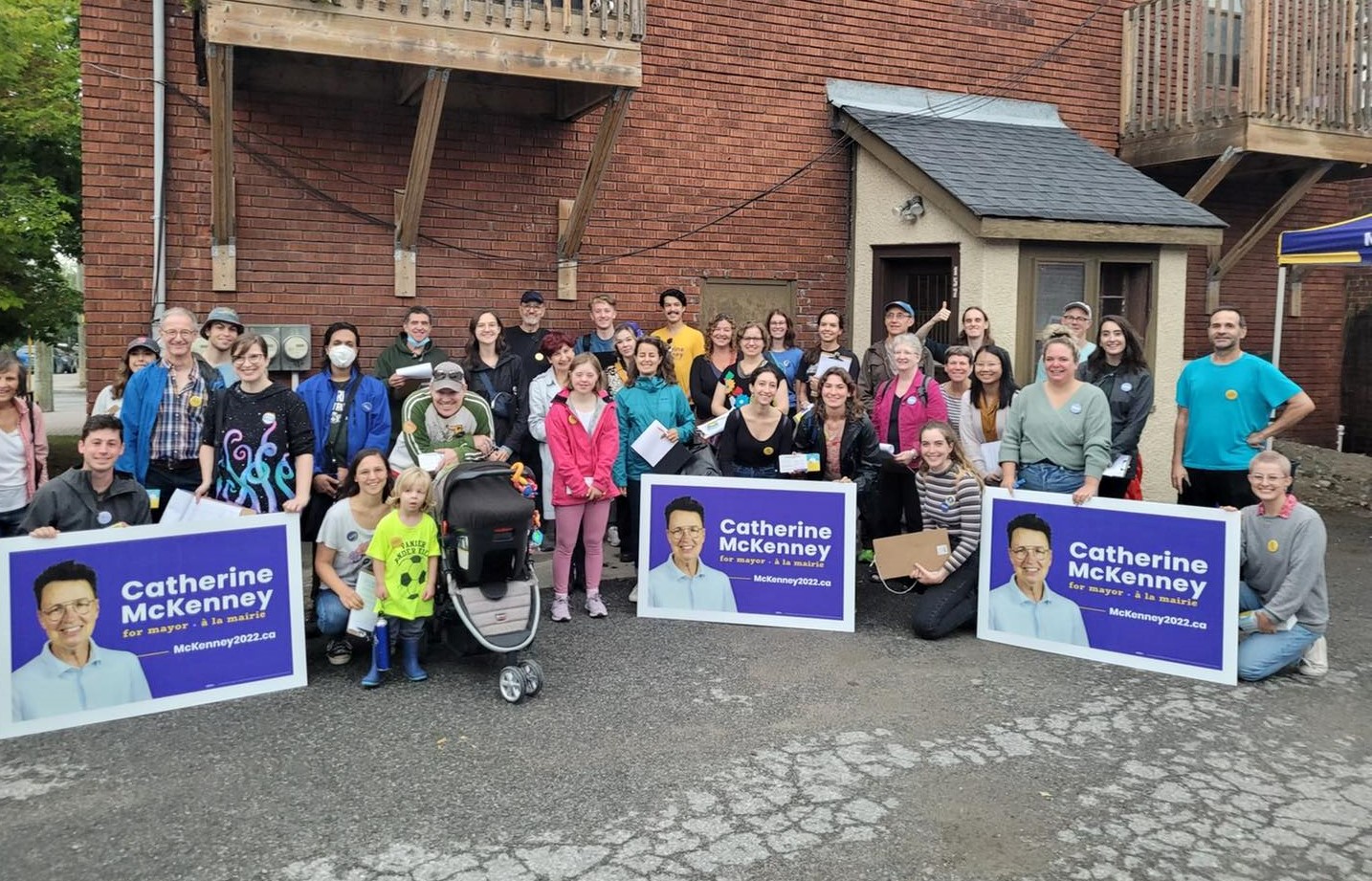 More than 80 volunteers came out to canvass for McKenney on Sunday, Sept. 18.