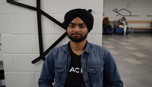 Narpinder Singh, an international student currently enrolled in the electrical engineering technician program