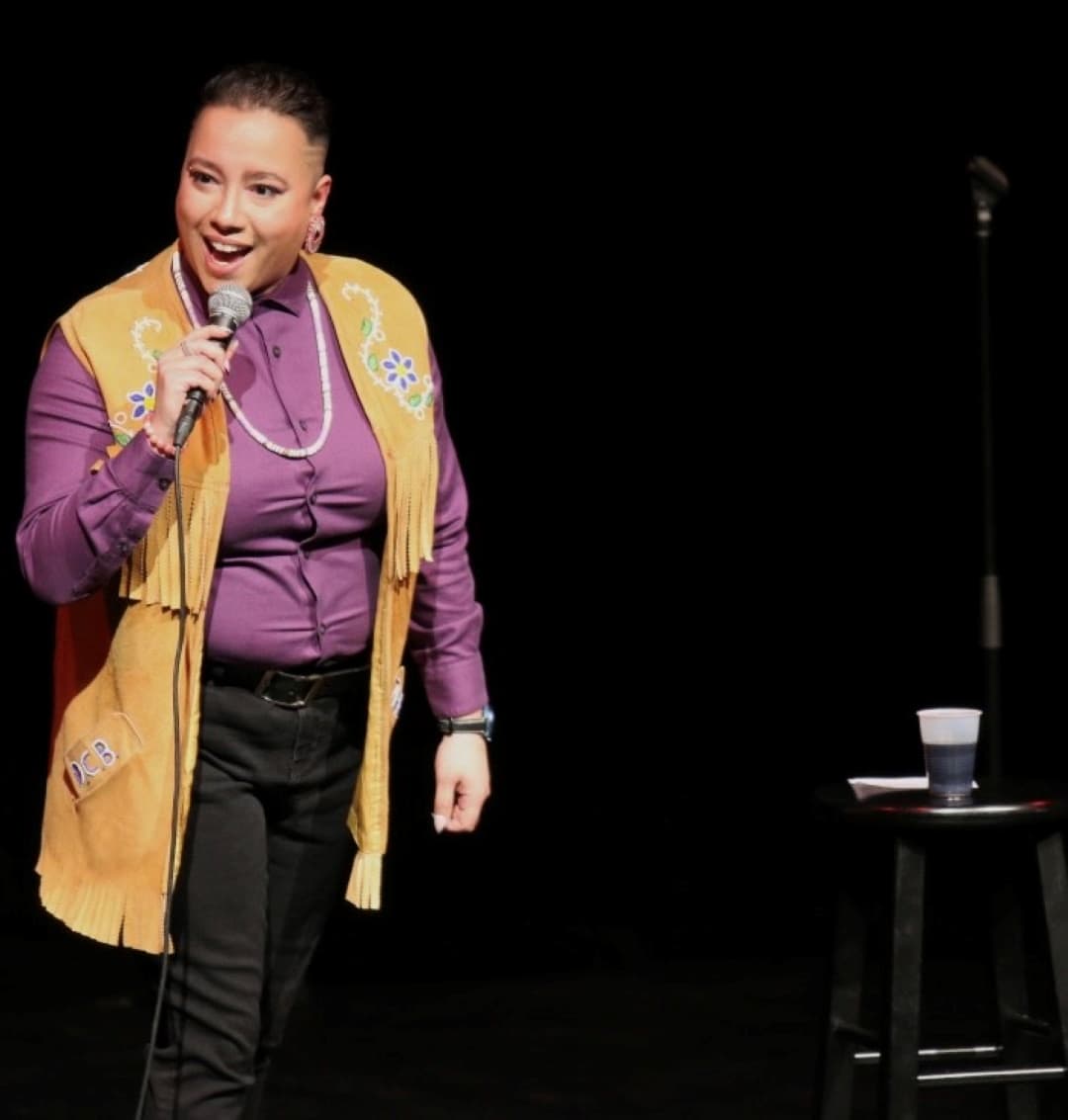 The laughs didn't stop Thursday night with comedian and producer Janelle Niles warming up the stage at the Algonquin Commons Theatre for the Got Land? Comedy show.