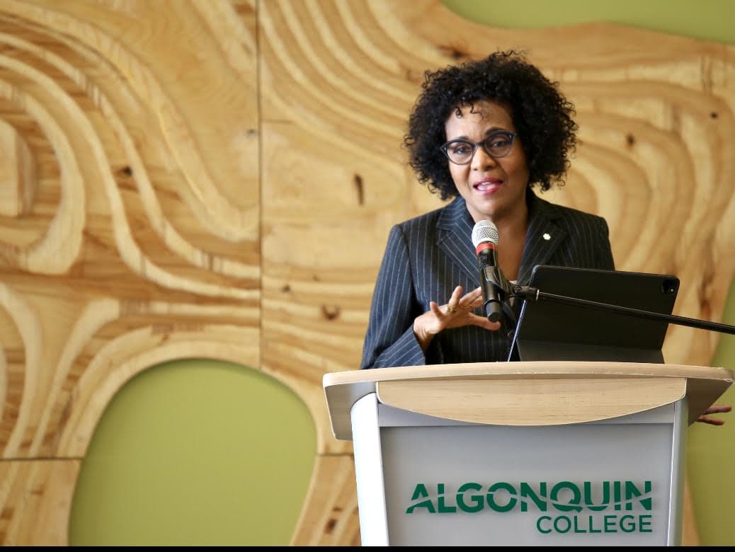 Former governor general Michaëlle Jean gives a passionate International Women's Day talk at Nawapon on Wednesday.