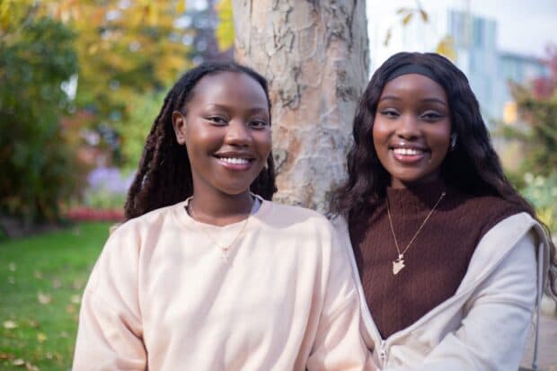 from left to right, Naomie Twagirumukiza and her older sister, Esther Twagirumukiza