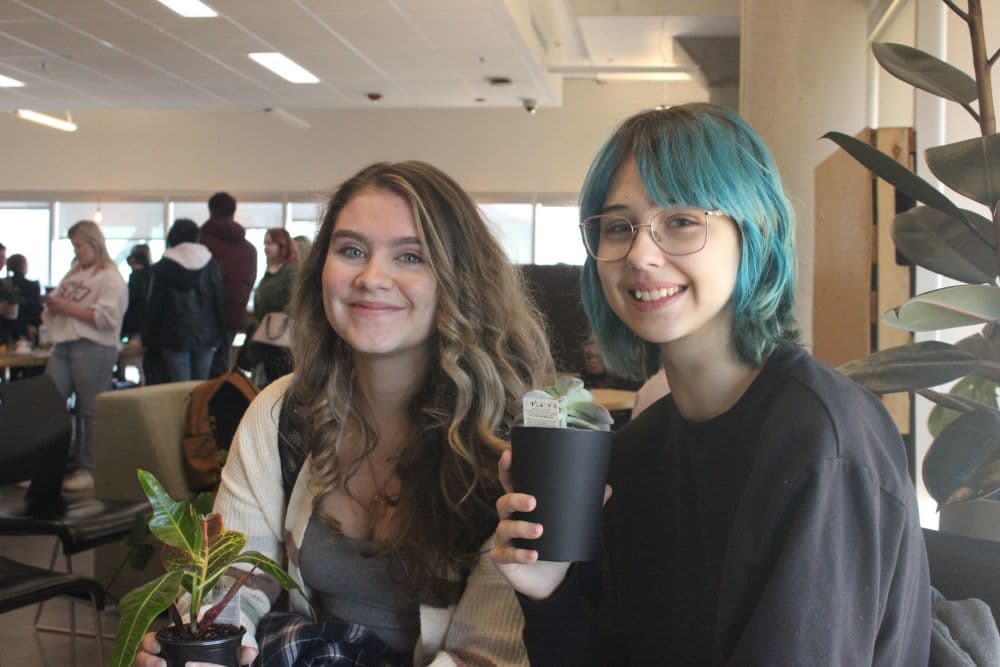 Alex Breech and Brooke Nelson, drawing foundation students, are creating a more serene and vibrant living environment for themselves.
