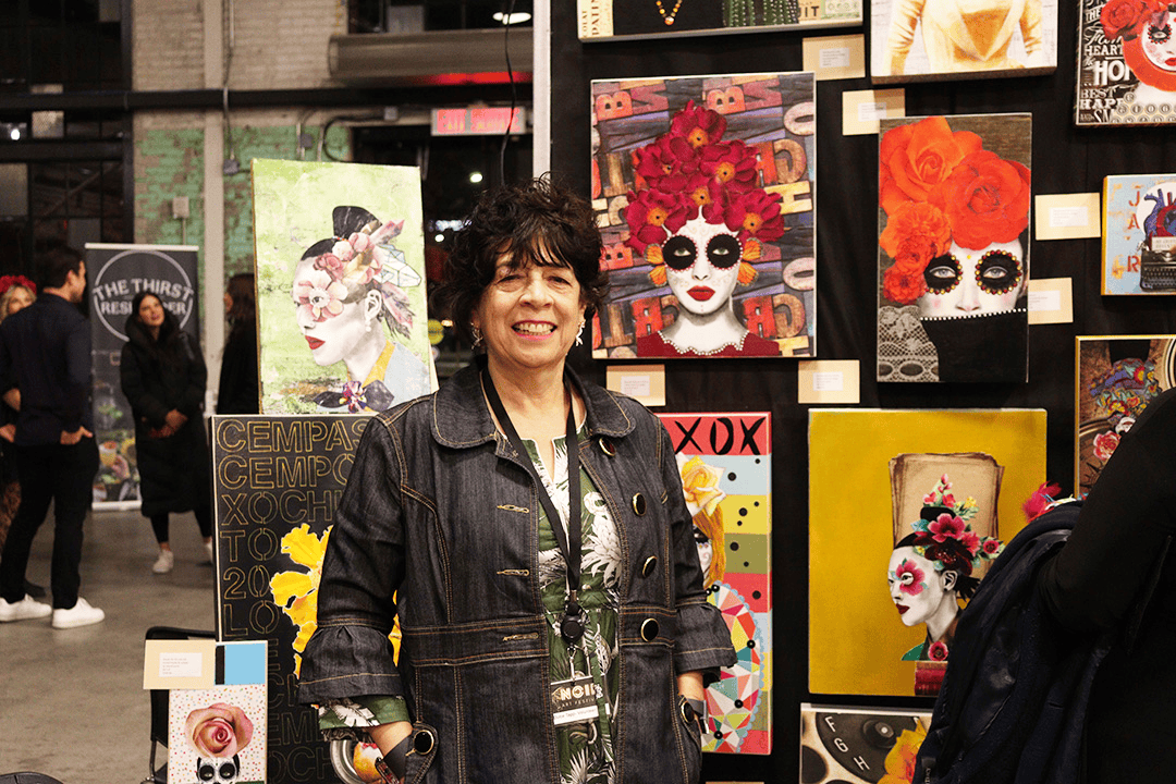Dulce Tapp has been displaying her art at the NOIR Art Festival for four years.