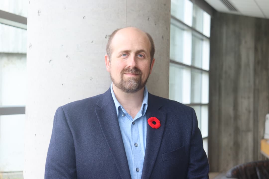 Andrew Burtch, a historian at the Canadian War Museum, is a co-author of the War Games exhibit with Marie-Louise Deruaz.