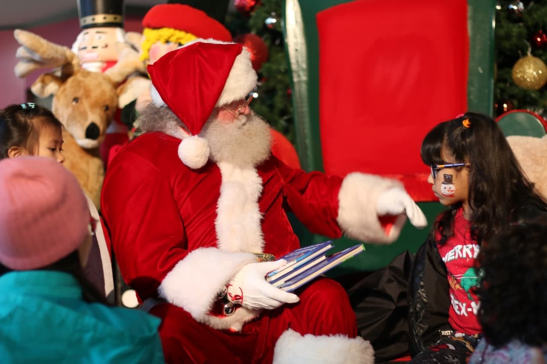 Santa delights children at the 12th annual Christmas Tree Lighting Ceremony in the Student Commons on Dec. 4.