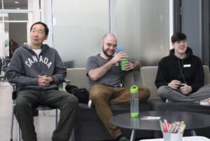 Tom Xu, Connor Guitard and Harrison Pringle (from left to right)