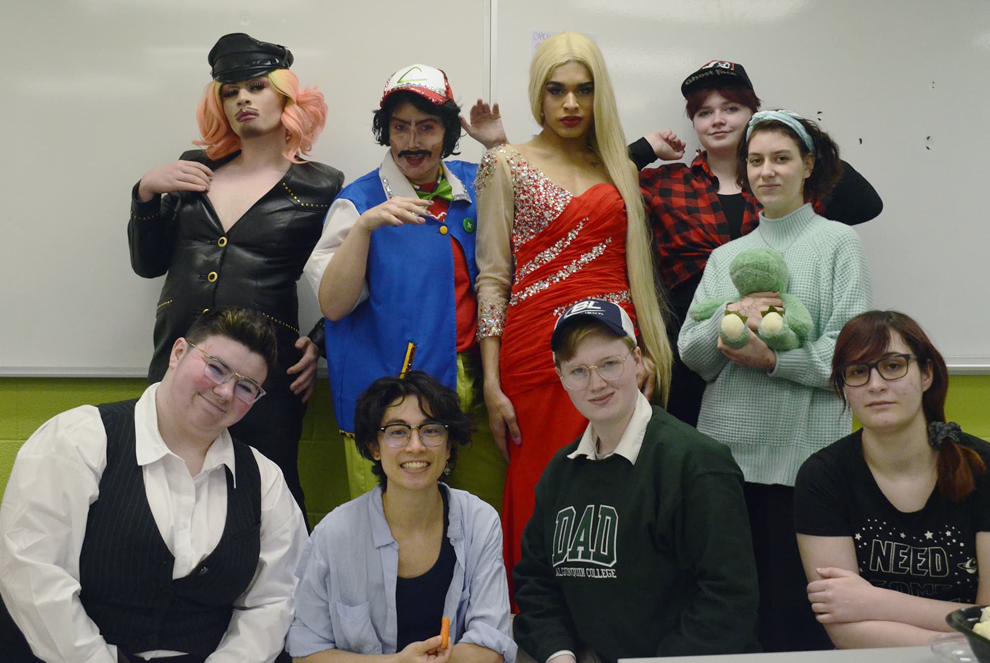 The members who attended drag club in early February.