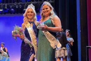 Sophia Wojdak (left) and Hailey McDonald (right) at the Ontario Regional Canada Pageant's final day.