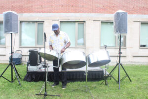 Eddie Alleyne, the musician played live music throughout the fest