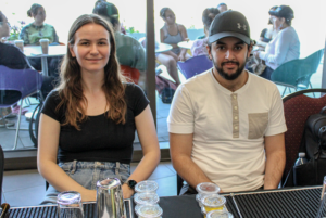 Catherine D'iorio and Younes Gueddi attended the workshop due to their interest in mocktails.