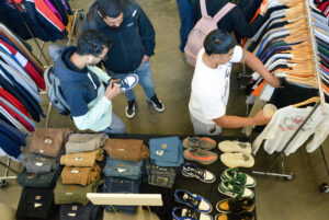 Students browsing a vendor's booth at the Midday Picnic on Oct. 8 in the Student Commons building. Photo credit: Isabella Disley