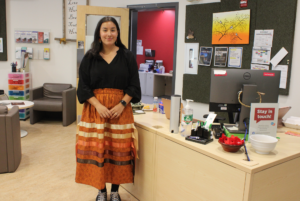 Summer Wabasse is one of the Mamidosewin Centre's staff members, who tends to both students and outsiders of the AC community.