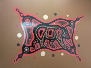 Makwa(Bear), pathway between A-building and C-building.