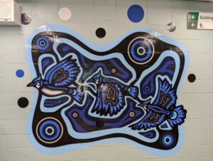 Tendesi(Blue jay), pathway between C-building and B-building