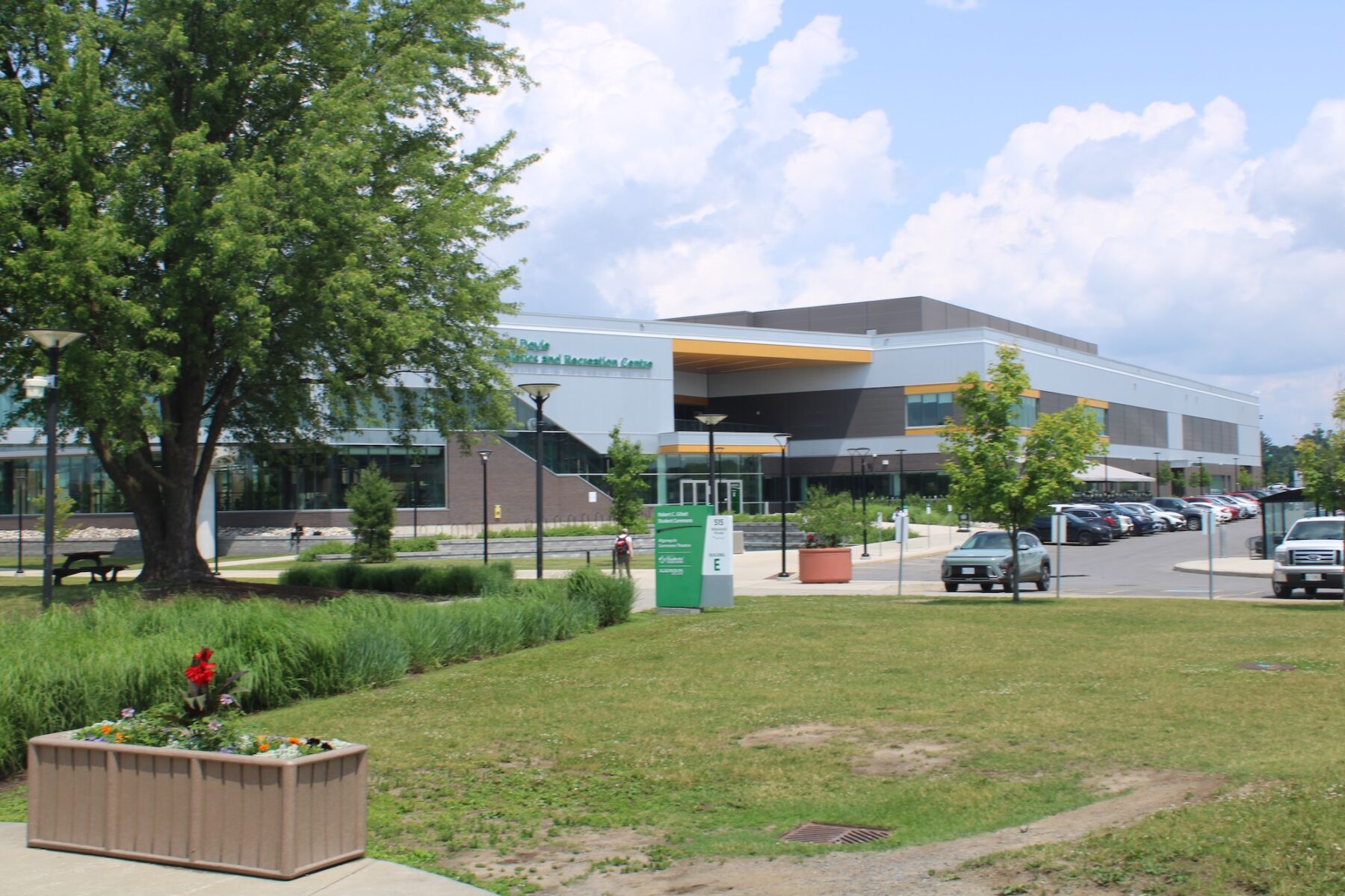 Jack and Doyle building during sunny day on July 3