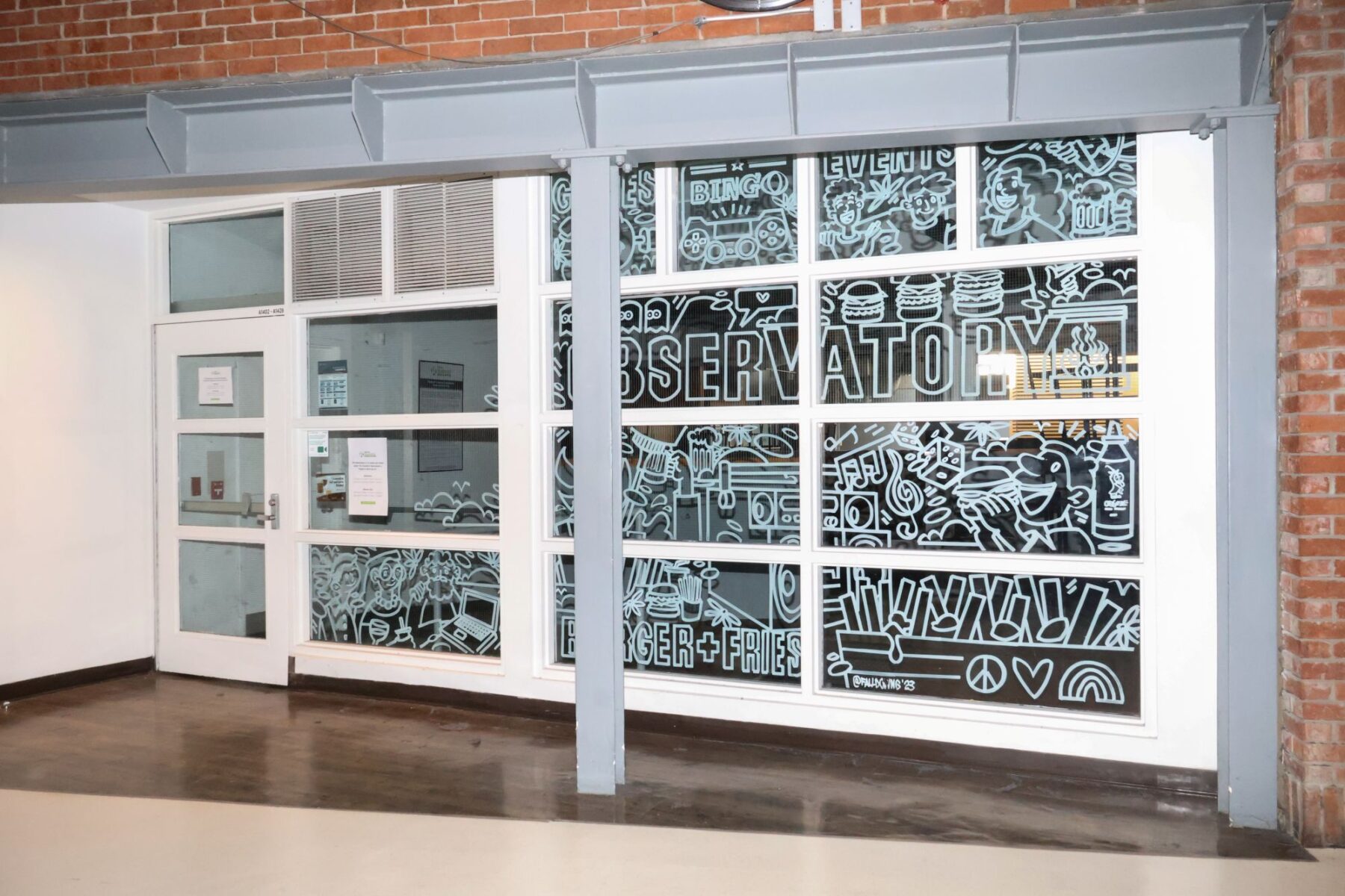 The E-building hallway is looking extra dark and quiet now that the Observatory has closed down as a daily pub. This photo was taken on Sept. 10.