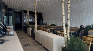 Inside Dao Cafe, just after opening.