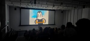 People watching the Animation Series Competition at Arts Court Theatre. Sept. 26