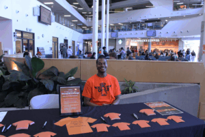 Mateo Mangroo, a Student Association staff member, hosted the Orange Shirt Day: My ReconciliACTION event Sept. 29–30 in the Student Commons.