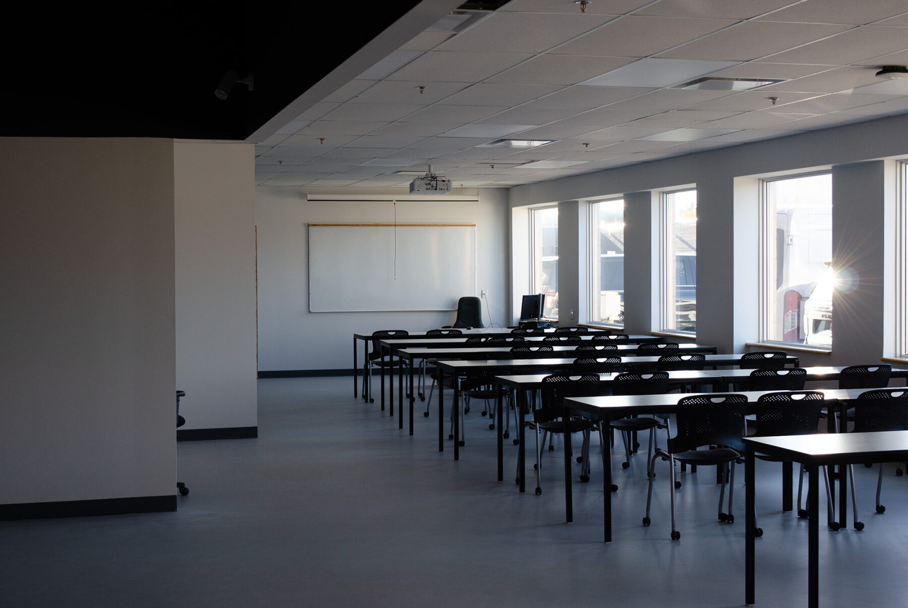 The lab in the P-building that will help accommodate the growing program.