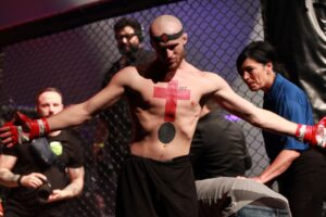 Winged C about to walk into the ring. Nov.2