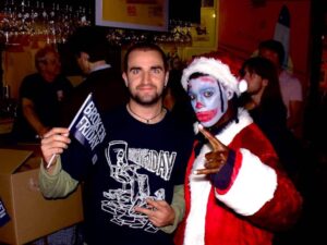 Beau Santana pictured with a fan at the Avant-Garde Bar on [date].