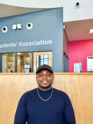Student Representative candidate Robert Junior Ntoko says his experience as a student will allow him to represent students interests to the Board of Governors.