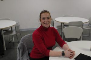 College Ward Councillor Laine Johnson (sitting)