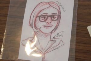 Elizabeth Adeleke put to paper courtesy of Kim Mullin.