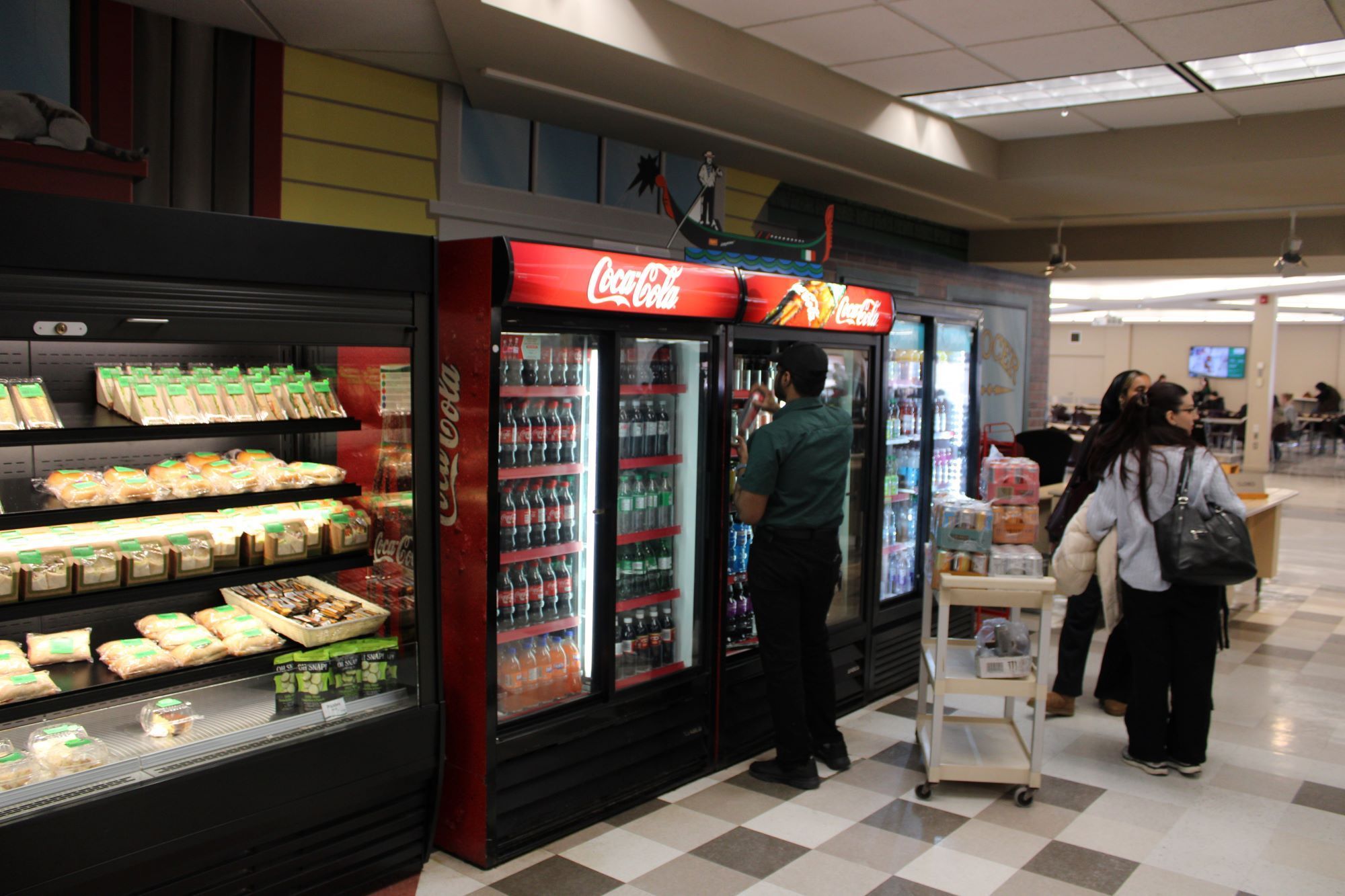 A selection of food and beverages sold on the Algonquin College campus.