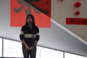 Sohyeon Shin, the chosen Korean representative at the AC Lunar New Year event.